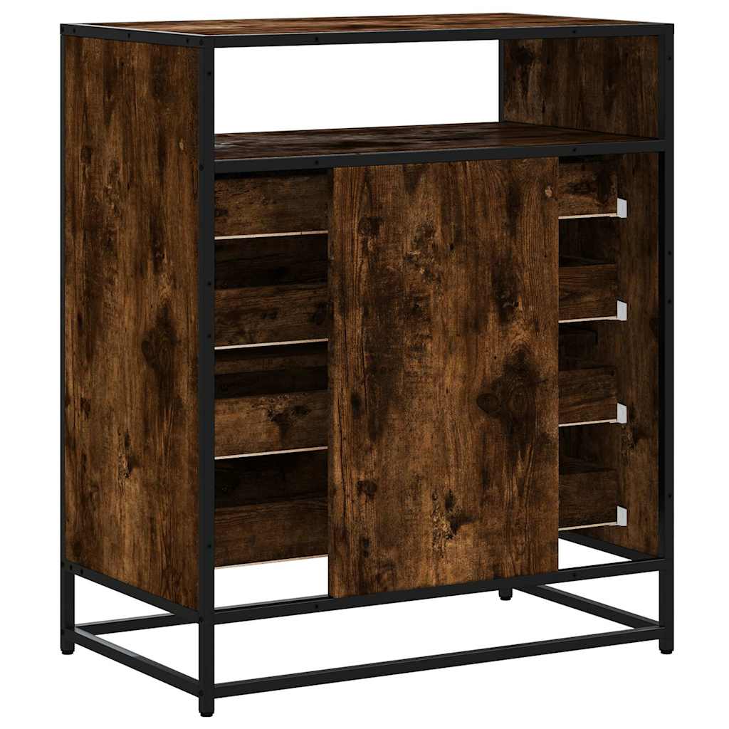 Armário de gavetas 70x41x83,5 cm deriv. madeira carvalho fumado - Image 6