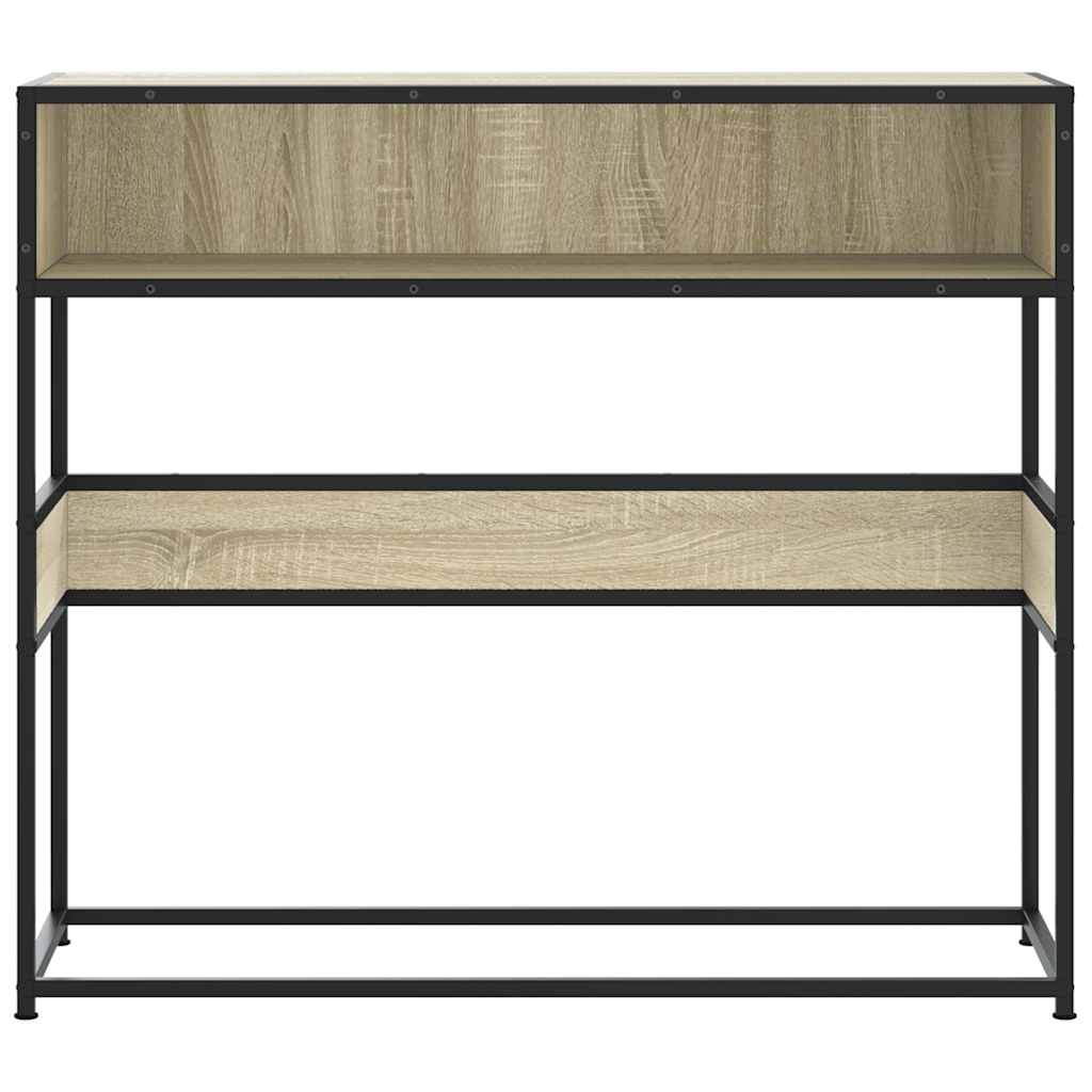 Mesa consola 90x35x80 cm derivados de madeira carvalho sonoma - Image 3