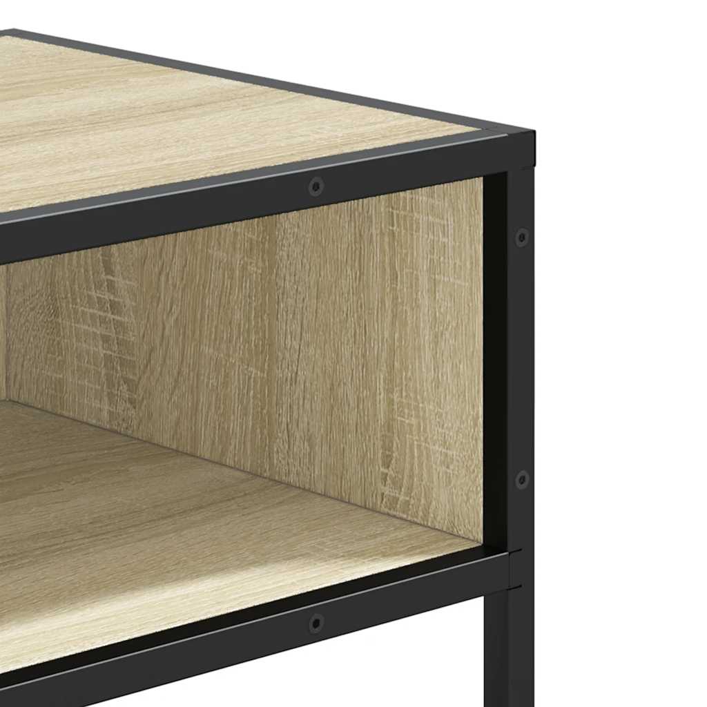Mesa consola 90x35x80 cm derivados de madeira carvalho sonoma - Image 6