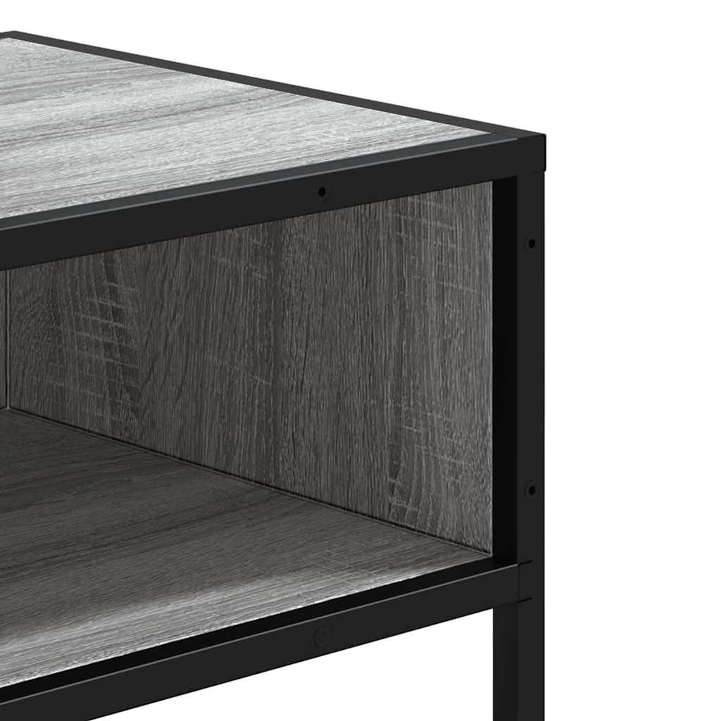 Mesa consola 90x35x80 cm derivados de madeira cinzento sonoma - Image 6