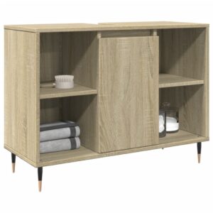 Armário p/ casa banho 80x33x60cm deriv. madeira carvalho sonoma