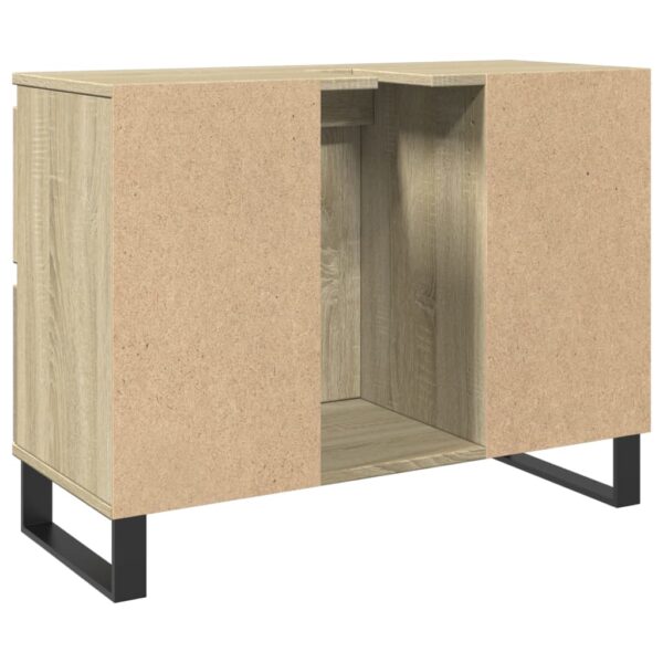 Armário p/ casa banho 80x33x60cm deriv. madeira carvalho sonoma - Image 4