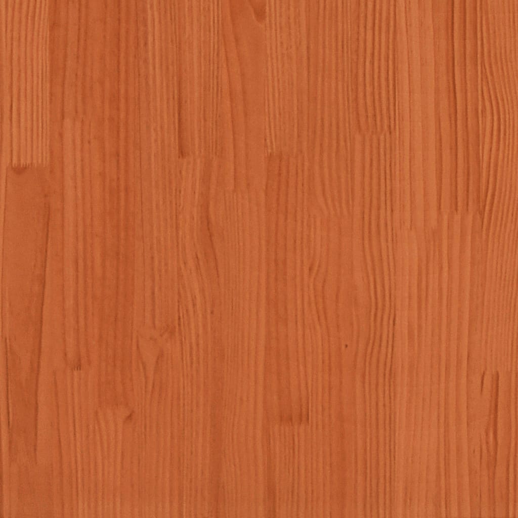 Cabeceira com prateleiras 140 cm pinho maciço castanho-mel - Image 7