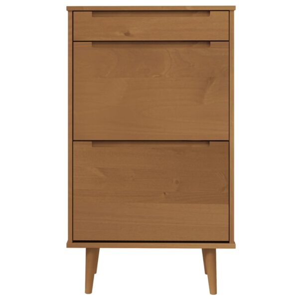 Sapateira MOLDE 59,5x35x103 cm pinho maciço castanho - Image 3