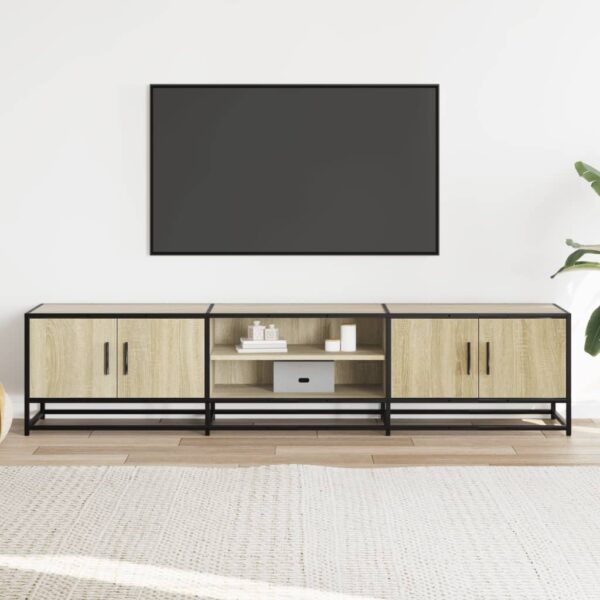 Móvel de TV 180x35x41 cm derivados de madeira carvalho sonoma - Image 2