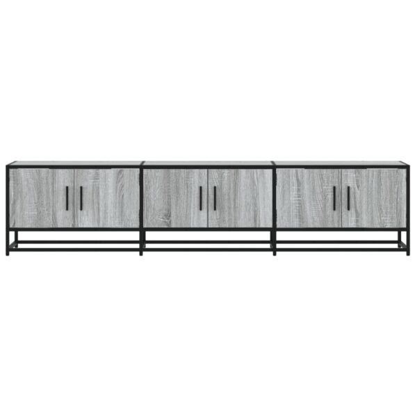 Móvel de TV 180x35x41 cm derivados de madeira cinzento sonoma - Image 3