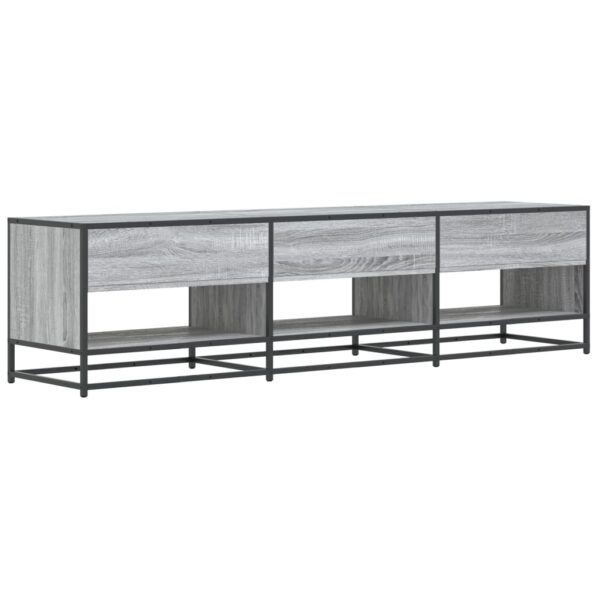 Móvel de TV 180x40x46 cm derivados de madeira cinzento sonoma - Image 5