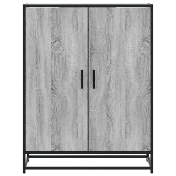 Sapateira 75x38x97,5 cm deriv. de madeira/metal cinzento sonoma - Image 3