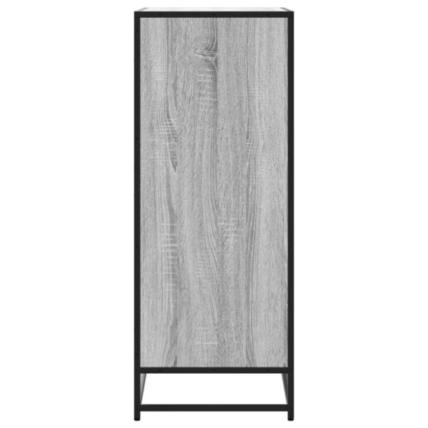 Sapateira 75x38x97,5 cm deriv. de madeira/metal cinzento sonoma - Image 4