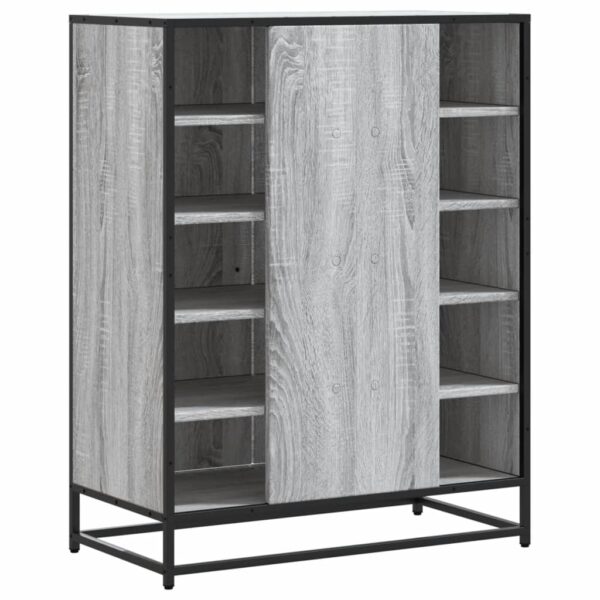 Sapateira 75x38x97,5 cm deriv. de madeira/metal cinzento sonoma - Image 5