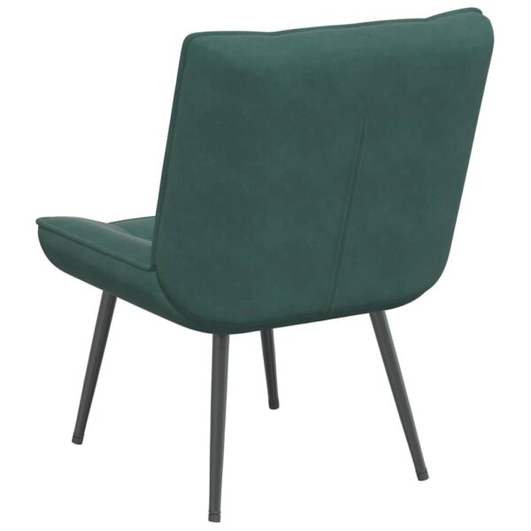Cadeira de relaxamento 64x74x84 cm veludo verde-escuro - Image 5