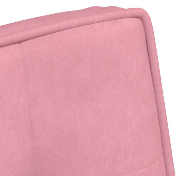 Cadeira de relaxamento 64x74x84 cm veludo rosa - Image 6