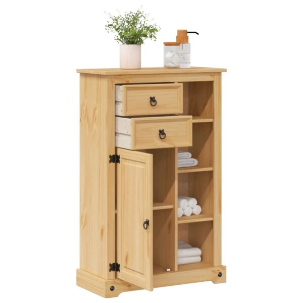 Móvel de WC Corona 70x33x110 cm madeira de pinho maciça - Image 2