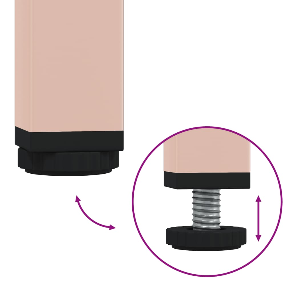 Móvel de TV 101,5x39x43,5 cm aço laminado a frio rosa - Image 7