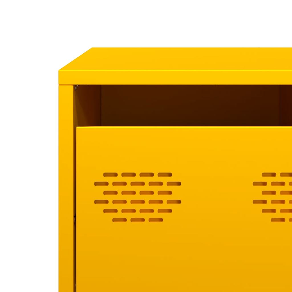Mesa centro 101,5x50x43,5 cm aço laminado frio amarelo mostarda - Image 10