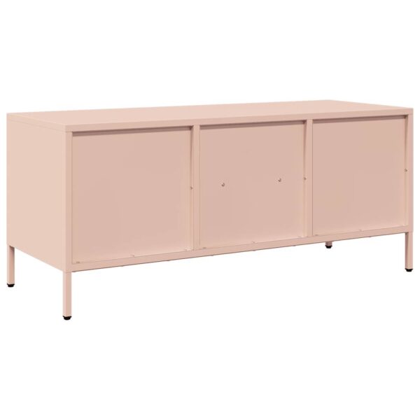 Móvel de TV 101,5x39x43,5 cm aço laminado a frio rosa - Image 6