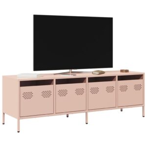 Móvel de TV 135x39x43,5 cm aço laminado a frio rosa