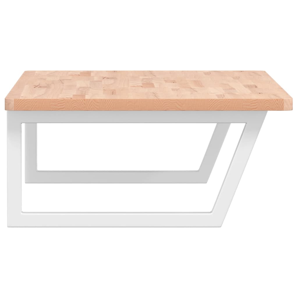 Prateleira de parede p/ lavatório aço/madeira de faia maciça - Image 4