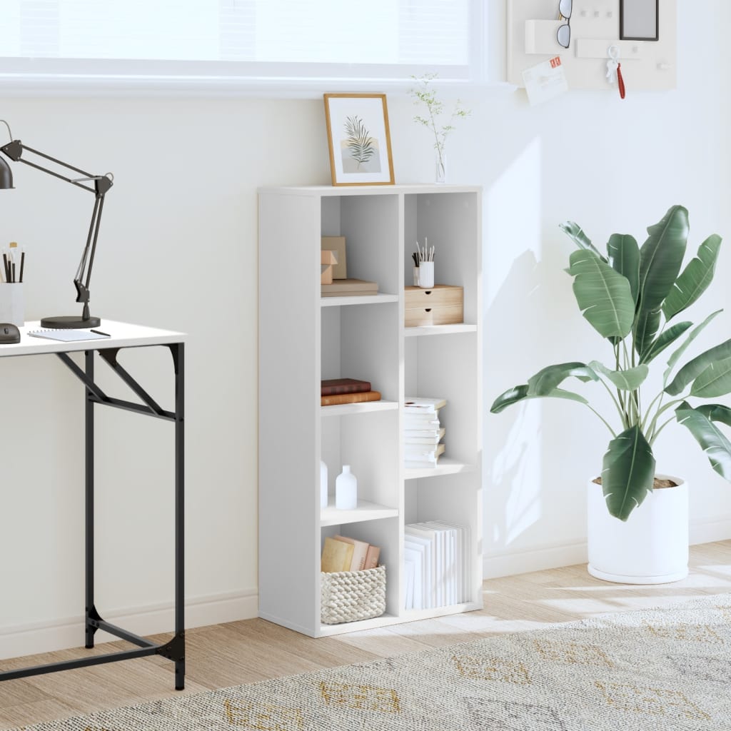 Estante 50x25x105 cm derivados de madeira branco - Image 2