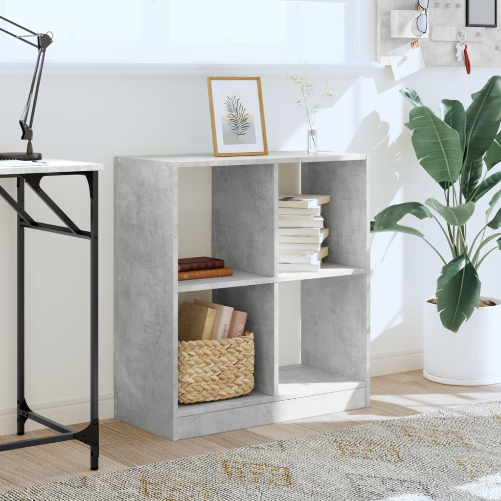 Estante 68,5x32x75 cm derivados de madeira cinzento cimento - Image 2