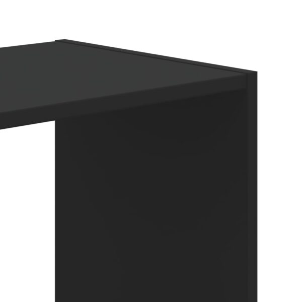 Estante 102x32x102 cm derivados de madeira preto - Image 6