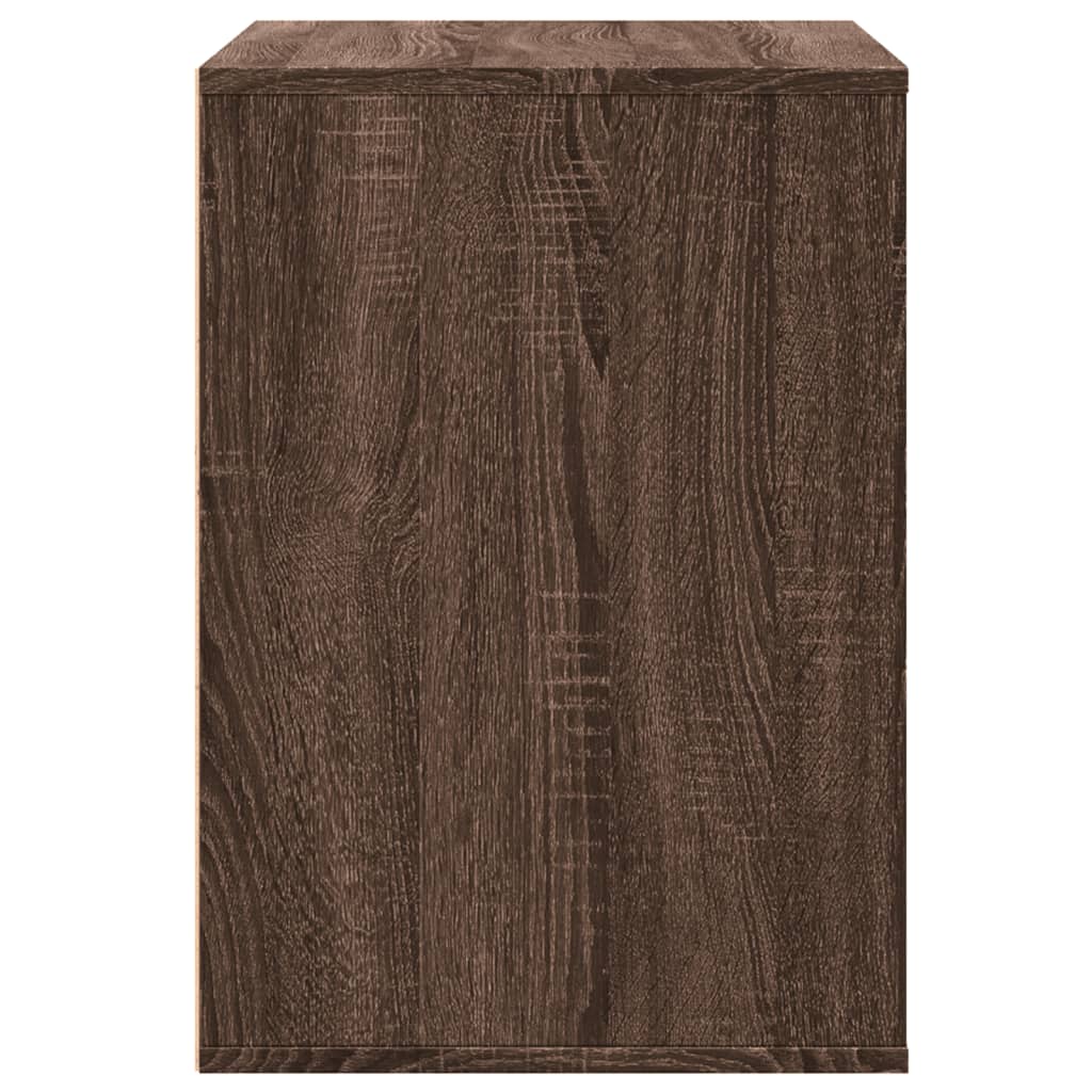 Cómoda 80x41x58 cm derivados de madeira carvalho castanho - Image 5