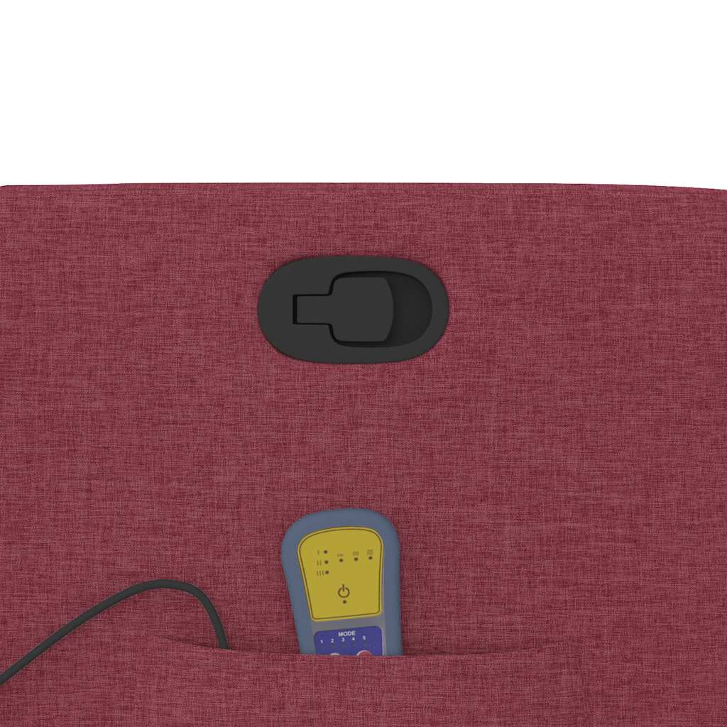Poltrona de massagens reclin. elevatória tecido vermelho tinto - Image 12