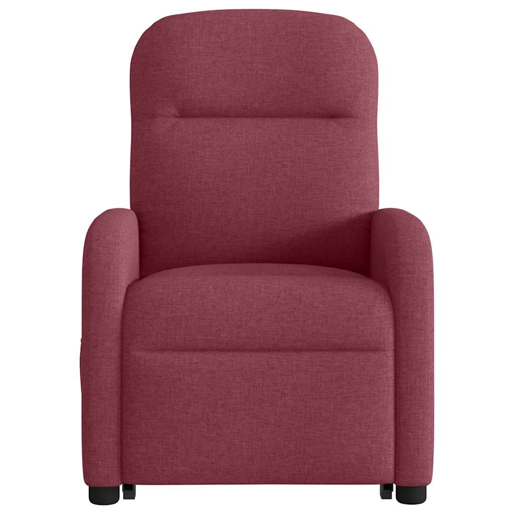 Poltrona de massagens reclin. elevatória tecido vermelho tinto - Image 5