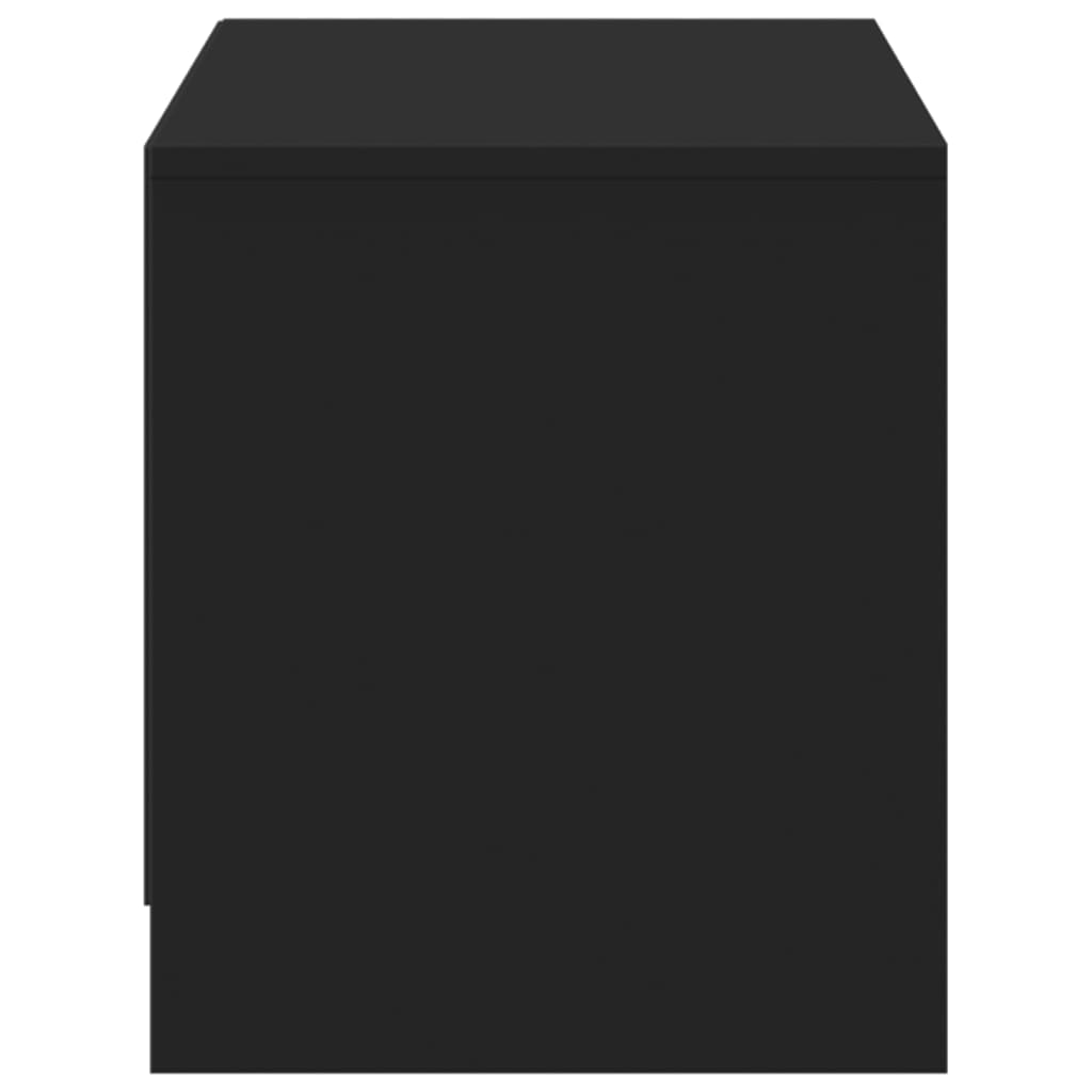 Móvel de TV com luzes LED derivados de madeira preto - Image 6