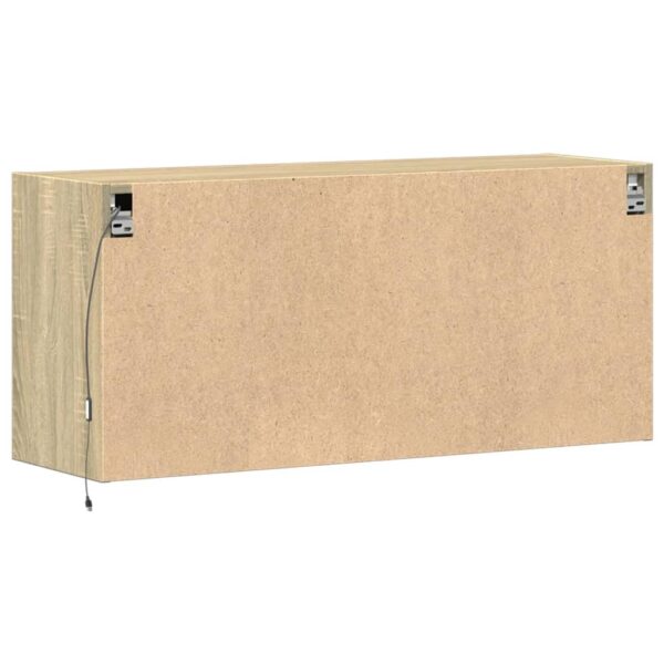 Móvel de parede p/ TV c/ luzes LED 100x31x45 cm carvalho sonoma - Image 7