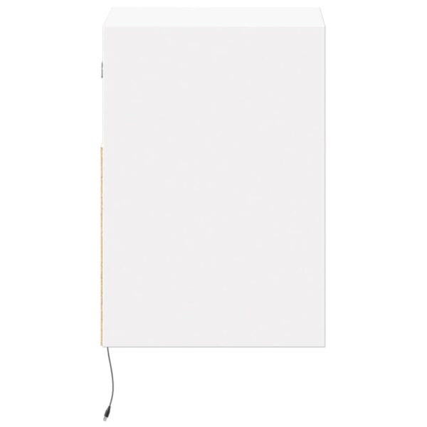 Móvel de parede para TV com luzes LED 41x31x45 cm branco - Image 6