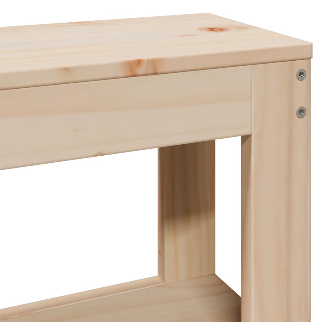 Cama sem colchão 200x200 cm madeira de pinho maciça - Image 10