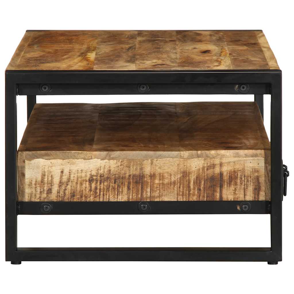 Mesa de centro 90x50x36 cm madeira de mangueira áspera maciça - Image 5