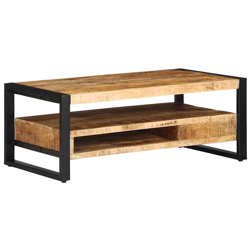 Mesa de centro 90x50x36 cm madeira de mangueira áspera maciça - Image 6