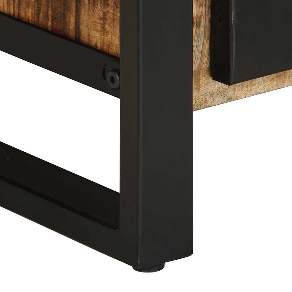 Mesa de centro 90x50x36 cm madeira de mangueira áspera maciça - Image 8
