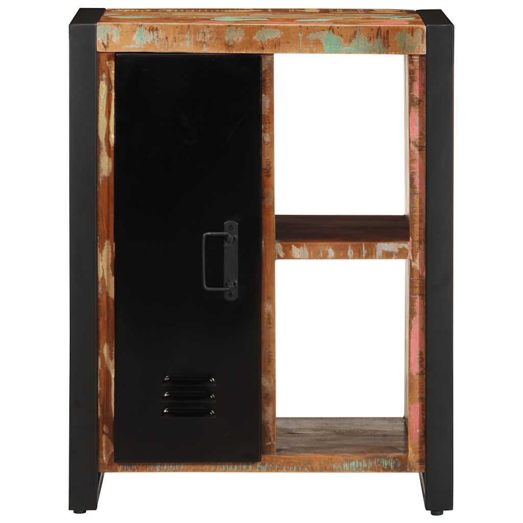 Aparador multicor 55x35x70 cm madeira maciça recuperada - Image 2