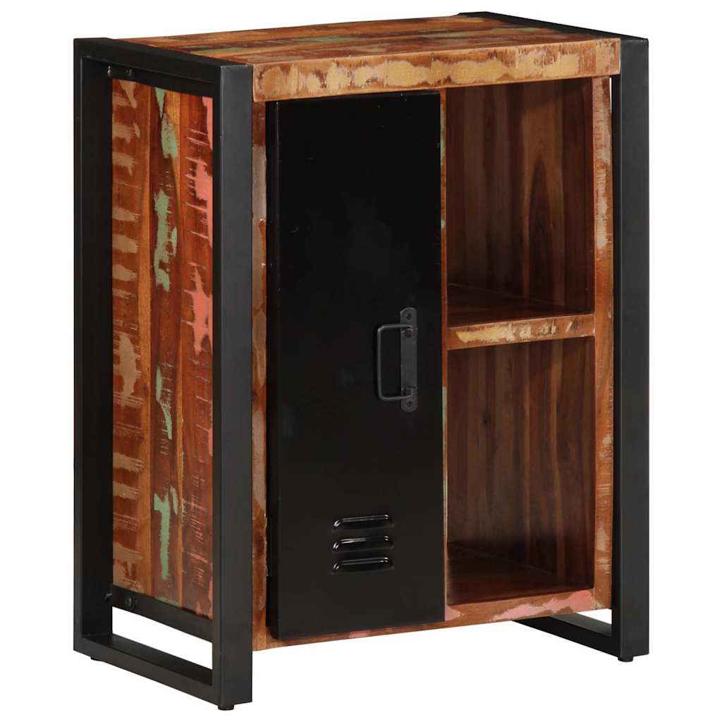 Aparador multicor 55x35x70 cm madeira maciça recuperada - Image 3