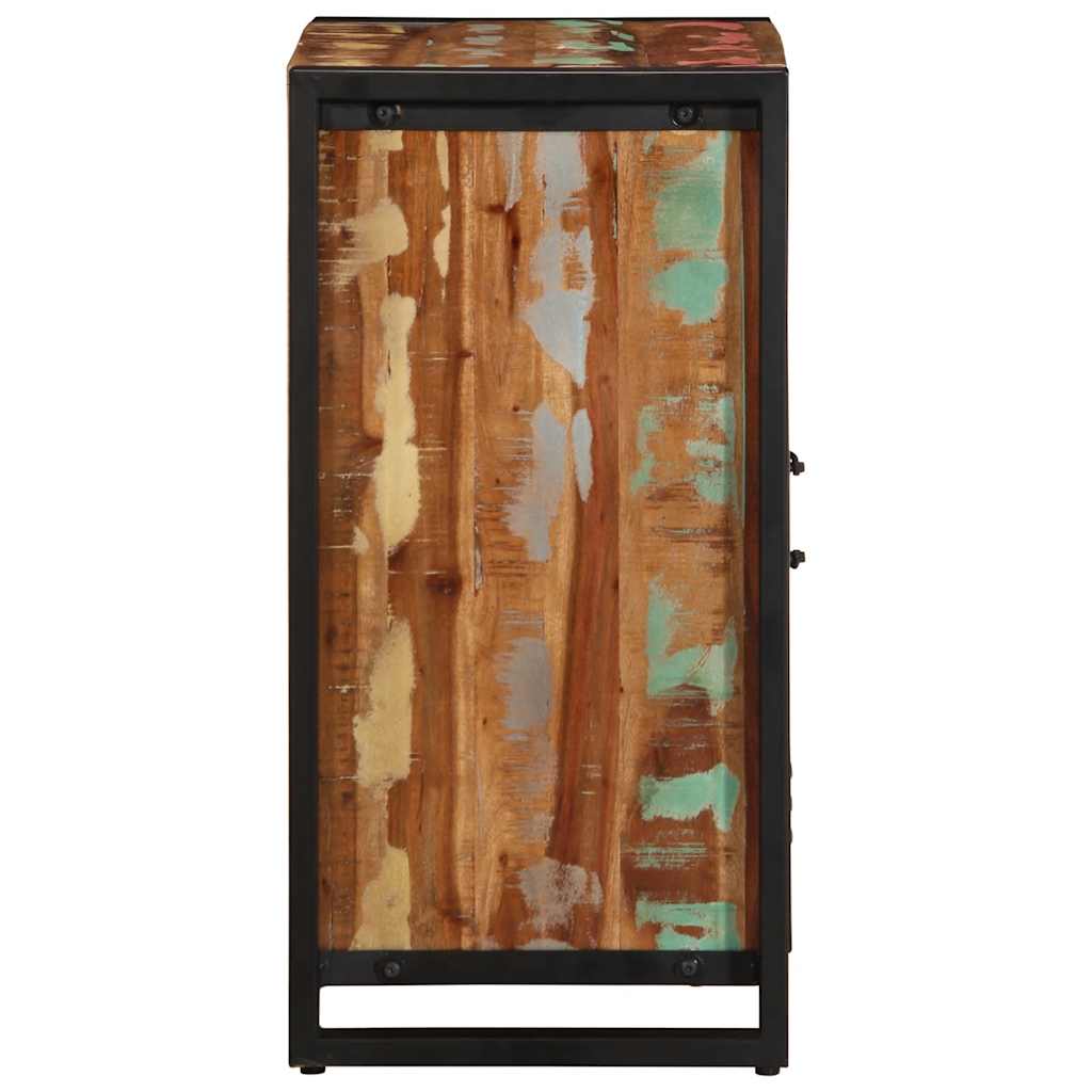 Aparador multicor 55x35x70 cm madeira maciça recuperada - Image 6