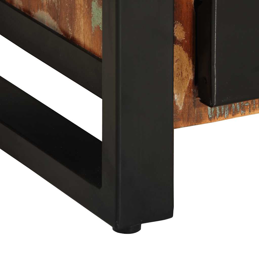 Aparador multicor 55x35x70 cm madeira maciça recuperada - Image 9