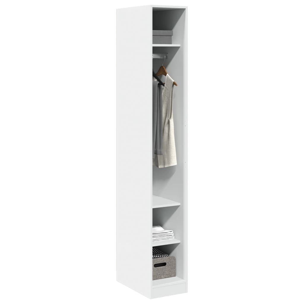 Roupeiro 30x50x200 cm derivados de madeira branco - Image 2