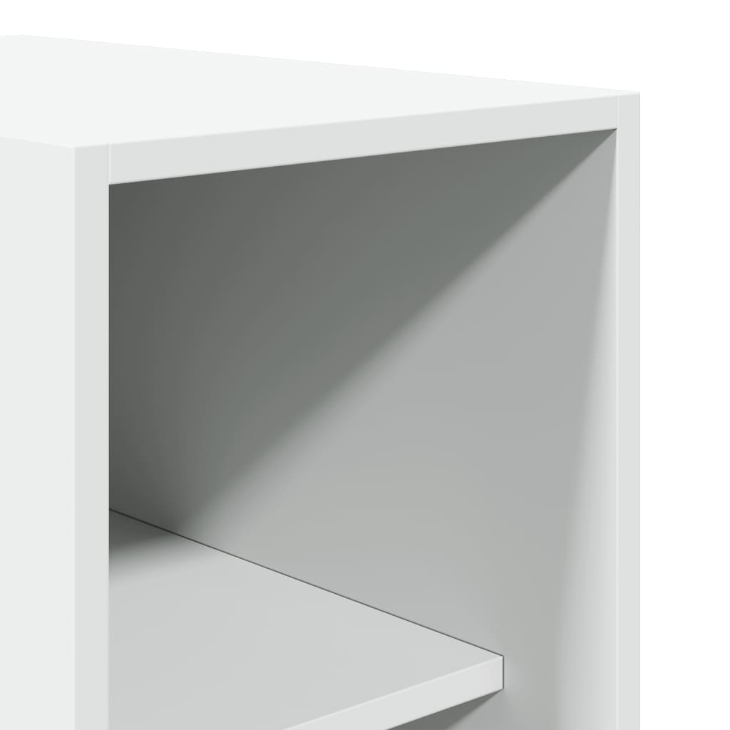 Roupeiro 30x50x200 cm derivados de madeira branco - Image 6