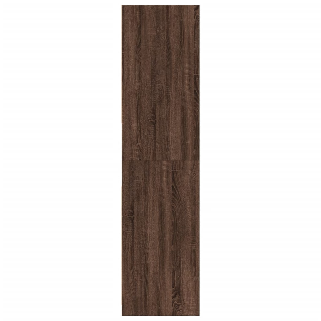 Roupeiro 80x50x200 cm derivados de madeira carvalho castanho - Image 4