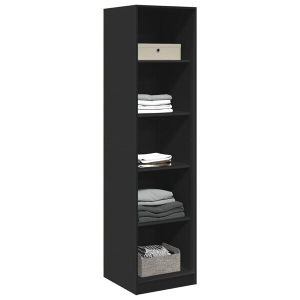 Roupeiro 50x50x200 cm contraplacado preto - Image 2