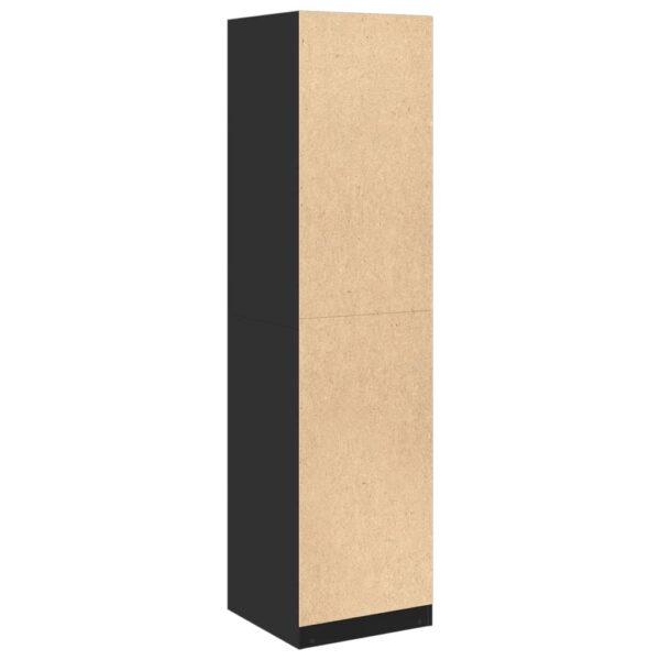 Roupeiro 50x50x200 cm contraplacado preto - Image 5
