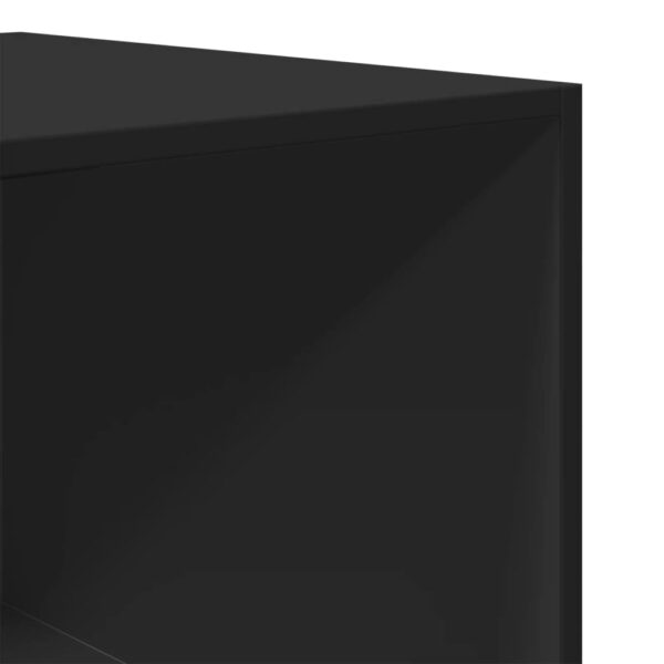 Roupeiro 50x50x200 cm contraplacado preto - Image 6
