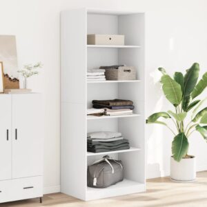 Roupeiro 80x50x200 cm derivados de madeira branco