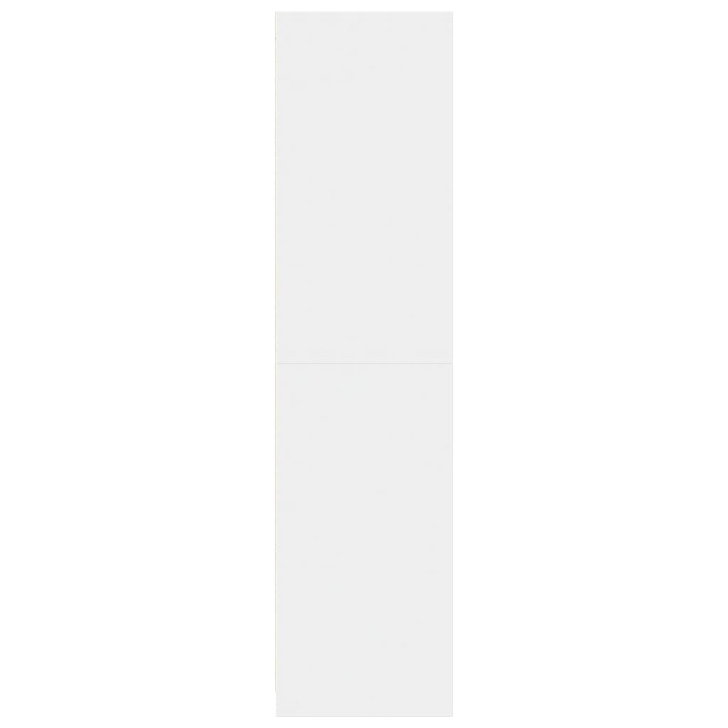 Roupeiro 80x50x200 cm derivados de madeira branco - Image 4