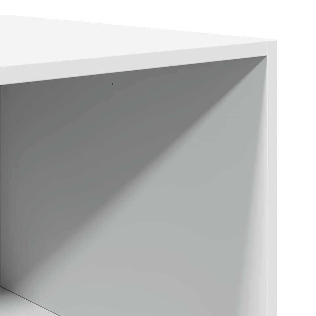 Roupeiro 80x50x200 cm derivados de madeira branco - Image 7