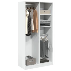 Roupeiro 100x50x200 cm contraplacado branco