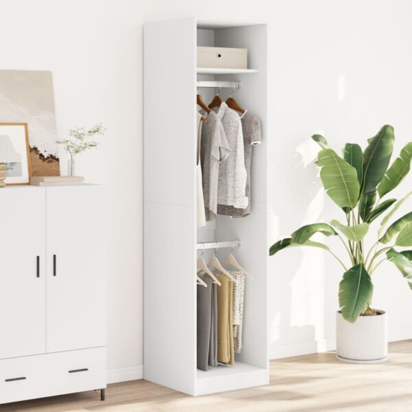 Roupeiro 50x50x200 cm contraplacado branco - Image 2